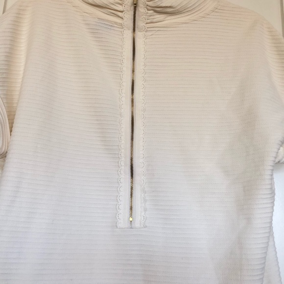 Anthropologie 9-15 STCL cream blouse with zipper - Picture 5 of 6